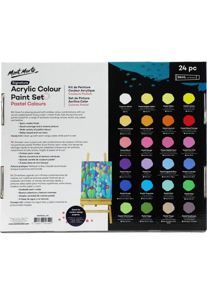 Mm Akrilik Renkli Pastel Boya Seti 24 X 36ml- Signature fiyatları