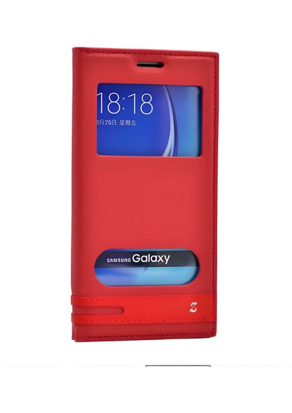 Cepustik Telefon Aksesuarları Galaxy A7 2016 Kılıf Pencereli Elite Kapaklı Kılıf