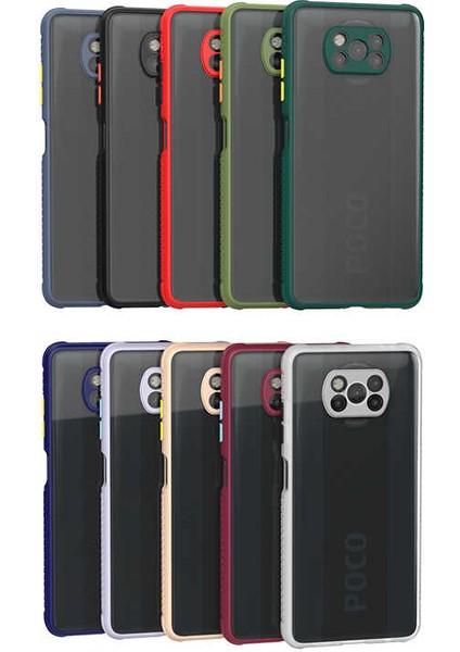 Xiaomi Poco X3 Kılıf ​​zore Kaff Kapak-Mor