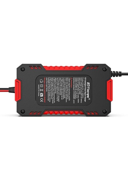 12V 6A Akıllı Araba Motosiklet LCD Ekran Araç Akü Onarım Hızlı Şarj Cihazı Islak Kuru Jel Kurşunasit