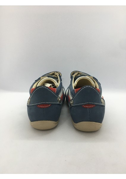 Ortopedik Çocuk Deri Nubuk Spor Ayakkabı 78-1 Mavi , Beyaz fırsatları