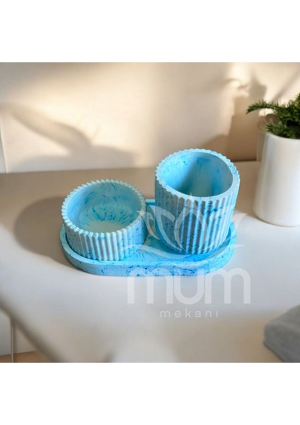 3 Lu Çok Amaçlı Set Turkuaz