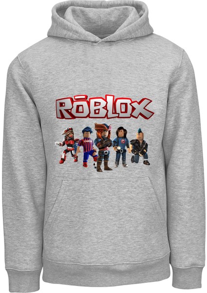 Ada Bebek Çocuk Unisex Oversize Roblox Baskılı Çocuk Sweatshirt