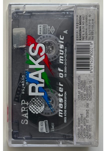 Sarp Siyahın Matemi Kaset (Jelatininde Orjnal Dönem Baskı Kaset)