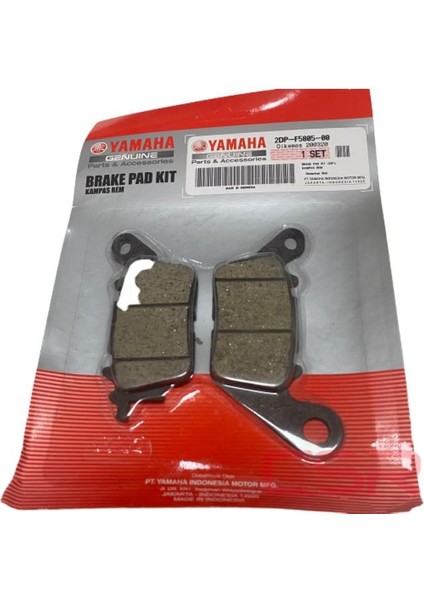 Ön Fren Disk Balata [orijinal] Yamaha Nmax 125 155 2DP-F5805-00