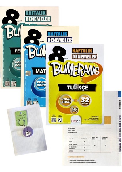 8. Sınıf Bumerang 3'lü Deneme Set - Okyanus Deneme – Anahtarlık
