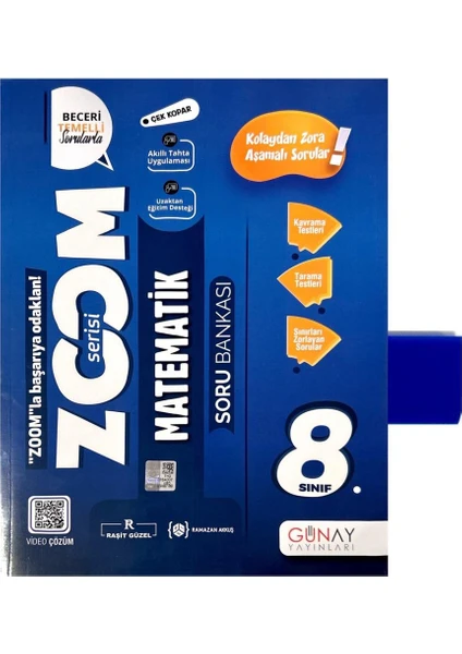 Günay Yayınları 8. Sınıf Zoom Matematik Soru Bankası – Silgi