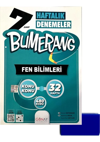 Günay Yayınları 7. Sınıf Bumerang Fen Bilimleri Branş Deneme – Silgi