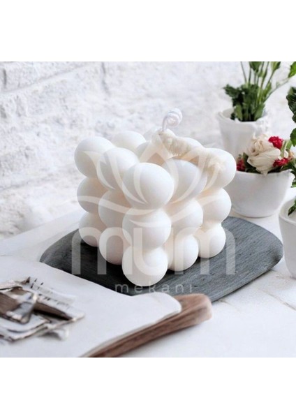 Dekoratif Soya Wax Nuturel Mum Bubble