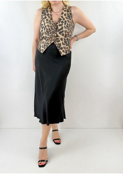 Leopar Desen Yelek