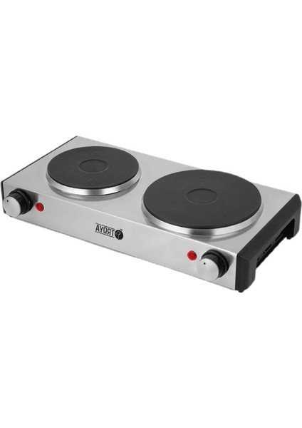 Troya TR-526 Çiftli 1500 W + 1000 W Elektrikli Hotplate 2500 Watt Ocak