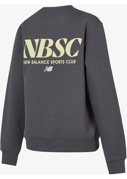 New Balance Lifestyle Kadın Antrasit Sweatshirt WNC3416-ANT