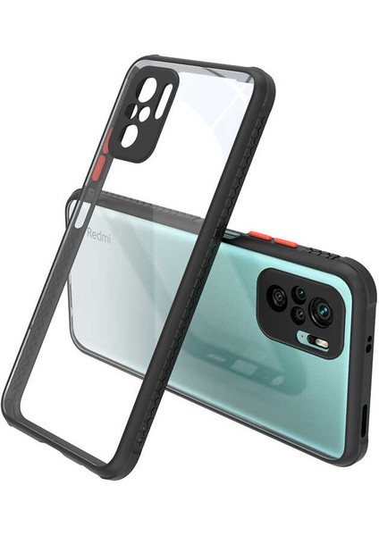 Xiaomi Redmi Note 10 Kılıf ​​Kaff Kapak - Siyah