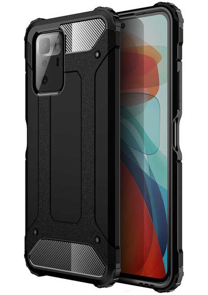 Xiaomi Poco X3 Gt Kılıf Crash Silikon Kapak - Siyah