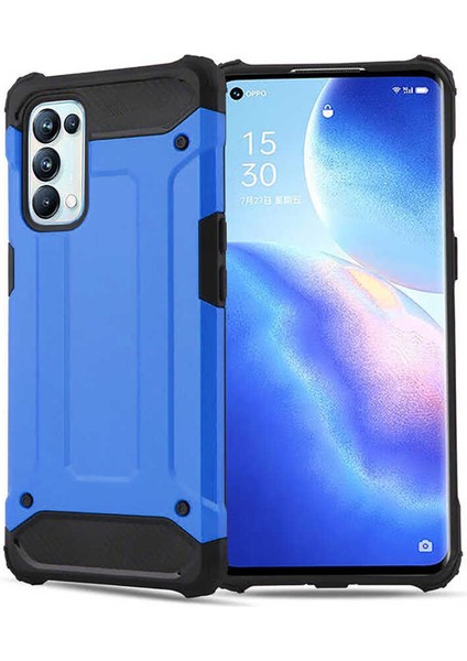 Oppo Reno 5 Pro 5g Kılıf Crash Silikon Kapak - Mavi