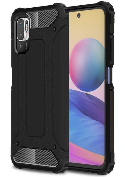 Xiaomi Poco M3 Pro Kılıf Crash Silikon Kapak - Siyah