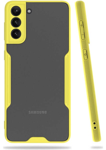 Samsung Galaxy S21 Kılıf Parfe Kapak - Sarı