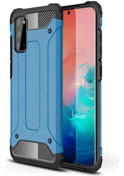 Samsung Galaxy S20 Fe Kılıf Crash Silikon Kapak - Mavi