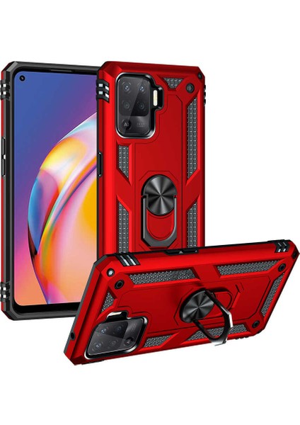 Oppo Reno 5 Lite Kılıf Vega Kapak - Kırmızı