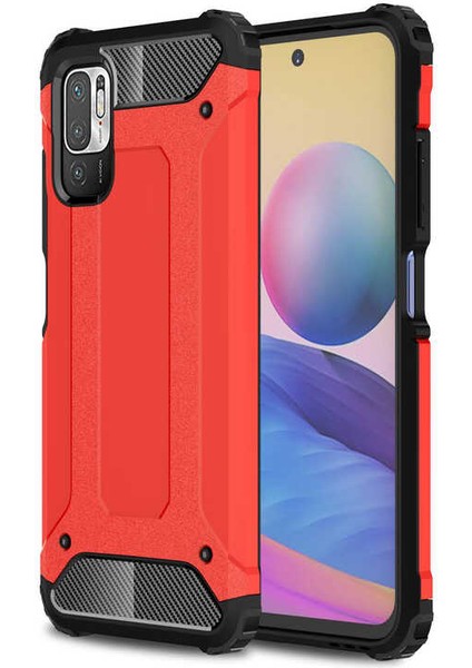 Xiaomi Poco M3 Pro Kılıf Crash Silikon Kapak - Kırmızı