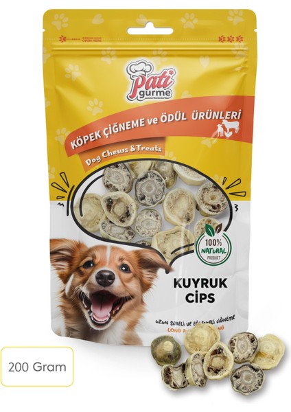 Pati Gurme Kuyruk Cips 200 Gram %100 Doğal Köpek Ödül Maması