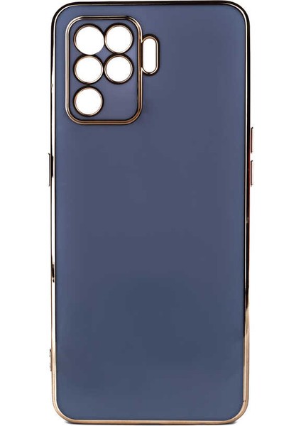 Oppo Reno 5 Lite Kılıf Bark Kapak - Mavi Açık