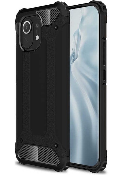 Xiaomi Mi 11 Kılıf Crash Silikon Kapak - Siyah