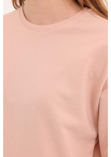 Wb C Neck 16SN82 4pr Gül Kurusu Kadın Sweatshirt
