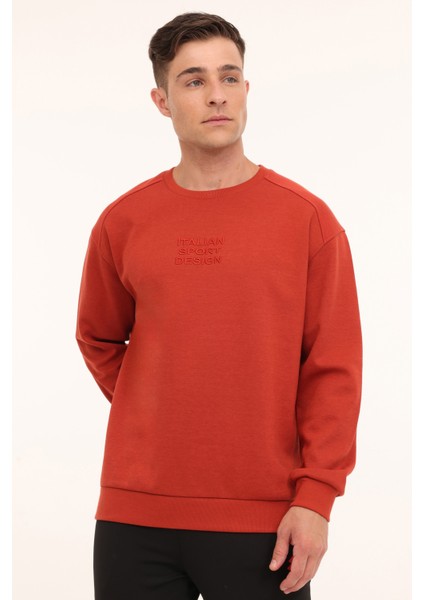 M-Horton C Neck Swt 4pr Bordo Erkek Sweatshirt