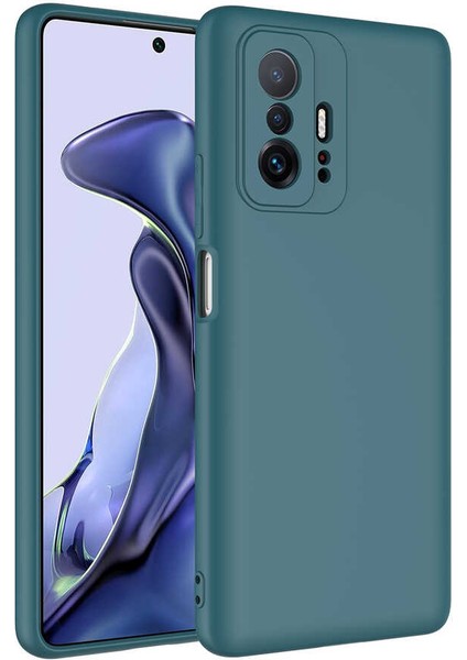 Xiaomi Mi 11T Pro 5g Kılıf Mara Lansman Kapak - Koyu Yeşil
