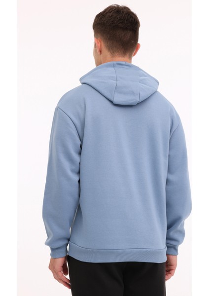 Mb Sn04 Hoodıe 4pr Mavi Erkek Sweatshirt