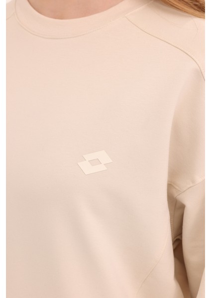 W-Gıove C Neck Swt 4pr Bej Kadın Sweatshirt