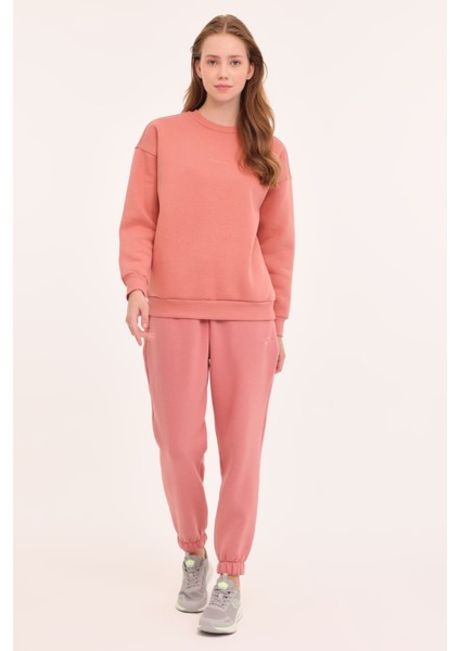 W-Delfın C Neck Sweat 4pr Gül Kurusu Kadın Sweatshirt