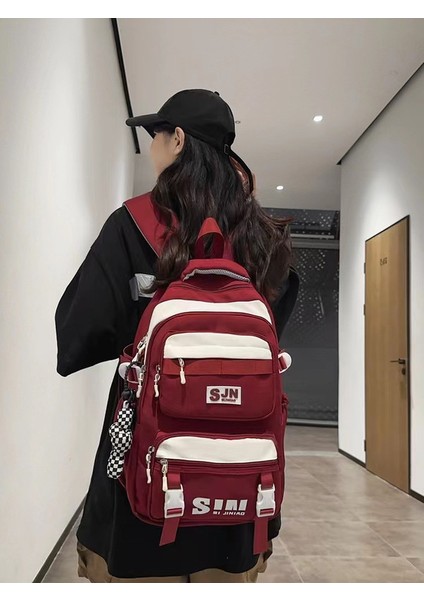 Kadınlar Için Çantası, Erkekler Için Büyük Kapasitet, Lise, Orta Okul, Lise Öğrencileri, Siyah Üniversite Öğrencisi, Erkek Çantası (Yurt Dışından) modelleri