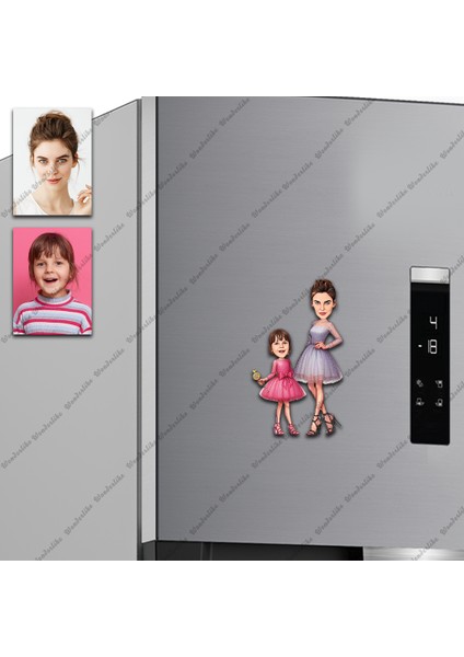 Anne Tasarımlı Buzdolabı Magneti/resim Gönder Magnet Olsun