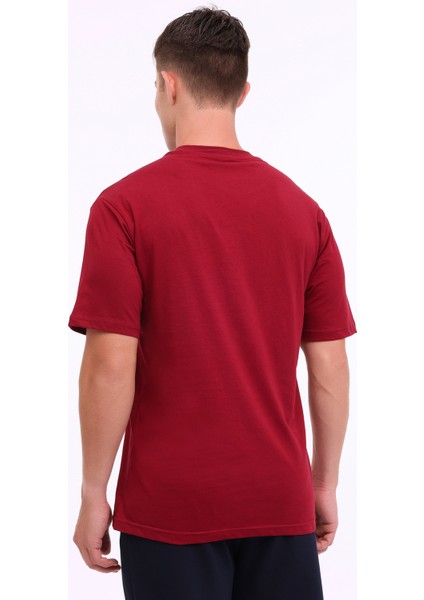 ml Mıke 11CTY107 4pr Bordo Erkek Kısa Kol T-Shirt