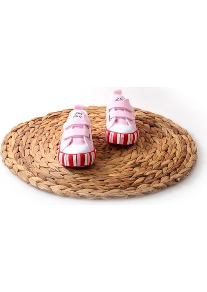 Papuçcity 02851 Çocuk Bebe Renkli Keten Konvers Ayakkabı