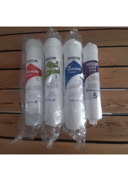 Kapalı Kasa Inline Full Yedek Filtre Seti 5 Li Set