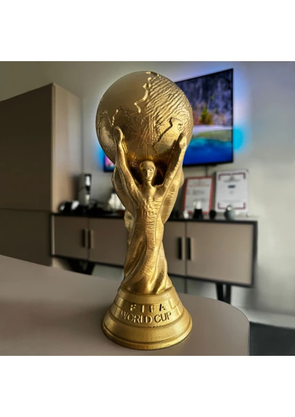 3D Fifa World Cup - Dünya Kupası - Altın Renkli