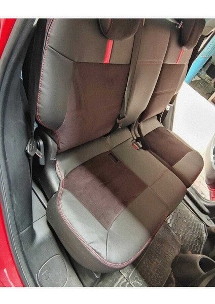 Fiat 500 L 13 18 Arası Arka Sırt Arka Oturma 2 1 Model Siyah Taytüyü Siyah Deri Karışımı Kırmızı Ip fiyatları