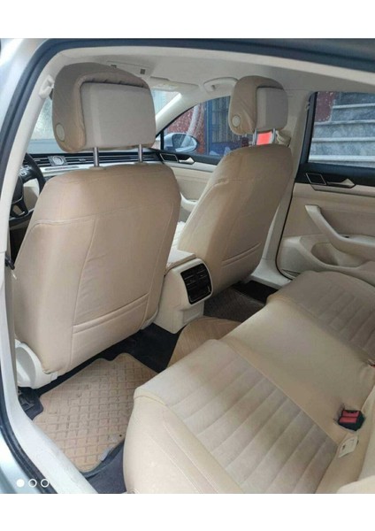 Volkswagen Passat B8 2015 2021 Arası Arka Sırt 2+1 Arka Sırt Kolcaklı Model Krem Taytüyü Krem Deri modelleri
