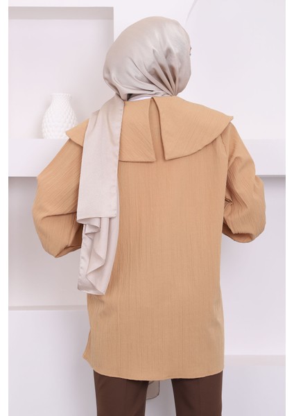 Bisküvi Bebe Yaka Bürümcük Tunik modelleri