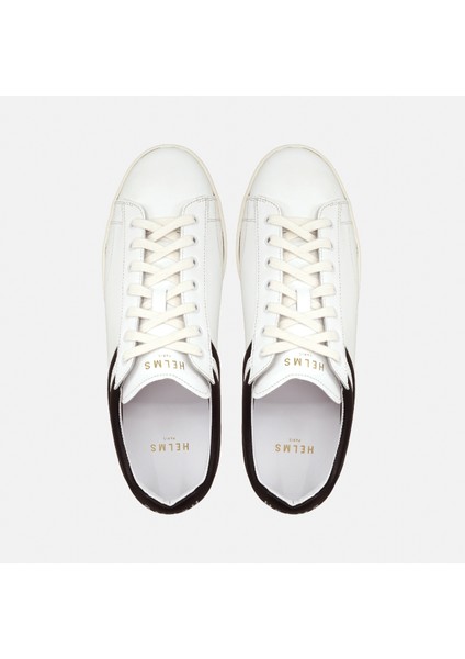 Erkek Sneaker FA001-01-001 Helms Sneakers Flying Ace White Black