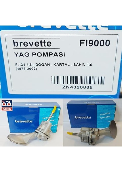 Yağ Pompası FI9000 131 1.6 Dogan Kartal Sahın 1.6 Gold