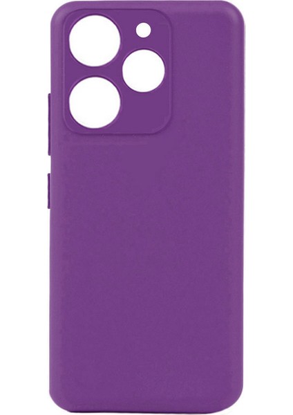 Tecno Spark 10 Pro Kılıf Biye Silikon - Mor