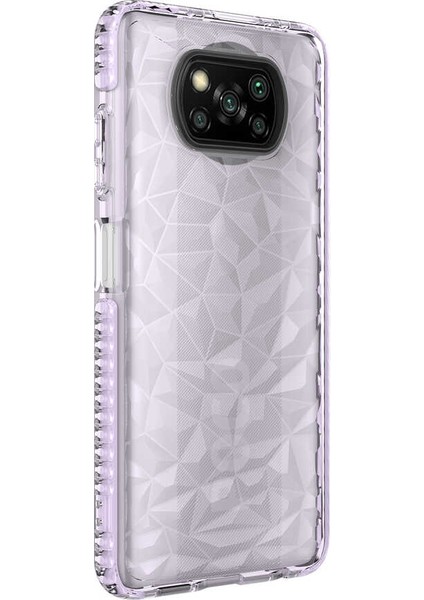 Xiaomi Poco X3 Kılıf Buzz Kapak - Mor