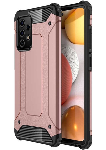 Samsung Galaxy A52 Kılıf Crash Silikon Kapak - Rose Gold