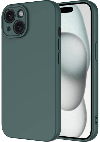 Apple iPhone 15 Plus Kılıf Mara Lansman Kapak - Koyu Yeşil