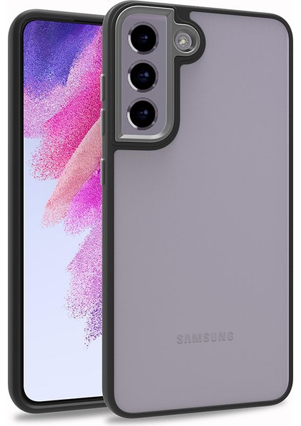 Samsung Galaxy S21 Fe Kılıf Flora Kapak - Siyah