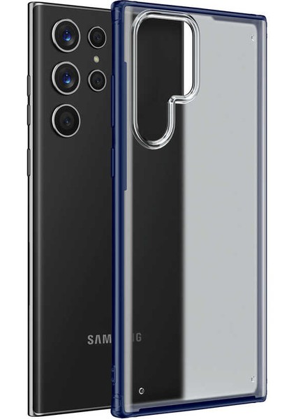 Samsung Galaxy S22 Ultra Kılıf Volks Kapak - Lacivert